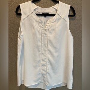 Tamara Universal Thread Ivory Sleeveless Blouse